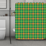 Irish Buffalo Check Pattern Print Polyester Shower Curtain