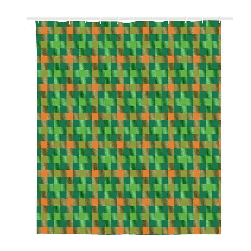 Irish Buffalo Check Pattern Print Polyester Shower Curtain