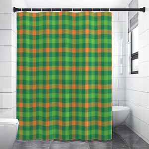 Irish Buffalo Check Pattern Print Premium Shower Curtain