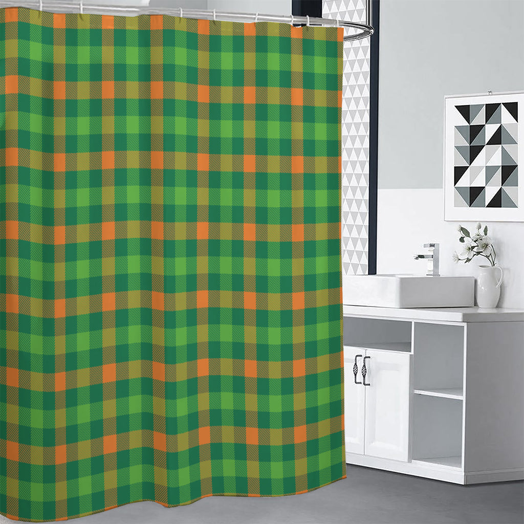 Irish Buffalo Check Pattern Print Premium Shower Curtain