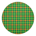 Irish Buffalo Check Pattern Print Round Blanket