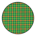 Irish Buffalo Check Pattern Print Round Floor Mat
