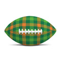 Irish Buffalo Check Pattern Print Rugby Ball
