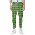 Irish Buffalo Check Pattern Print Joggers