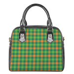 Irish Buffalo Check Pattern Print Shoulder Handbag
