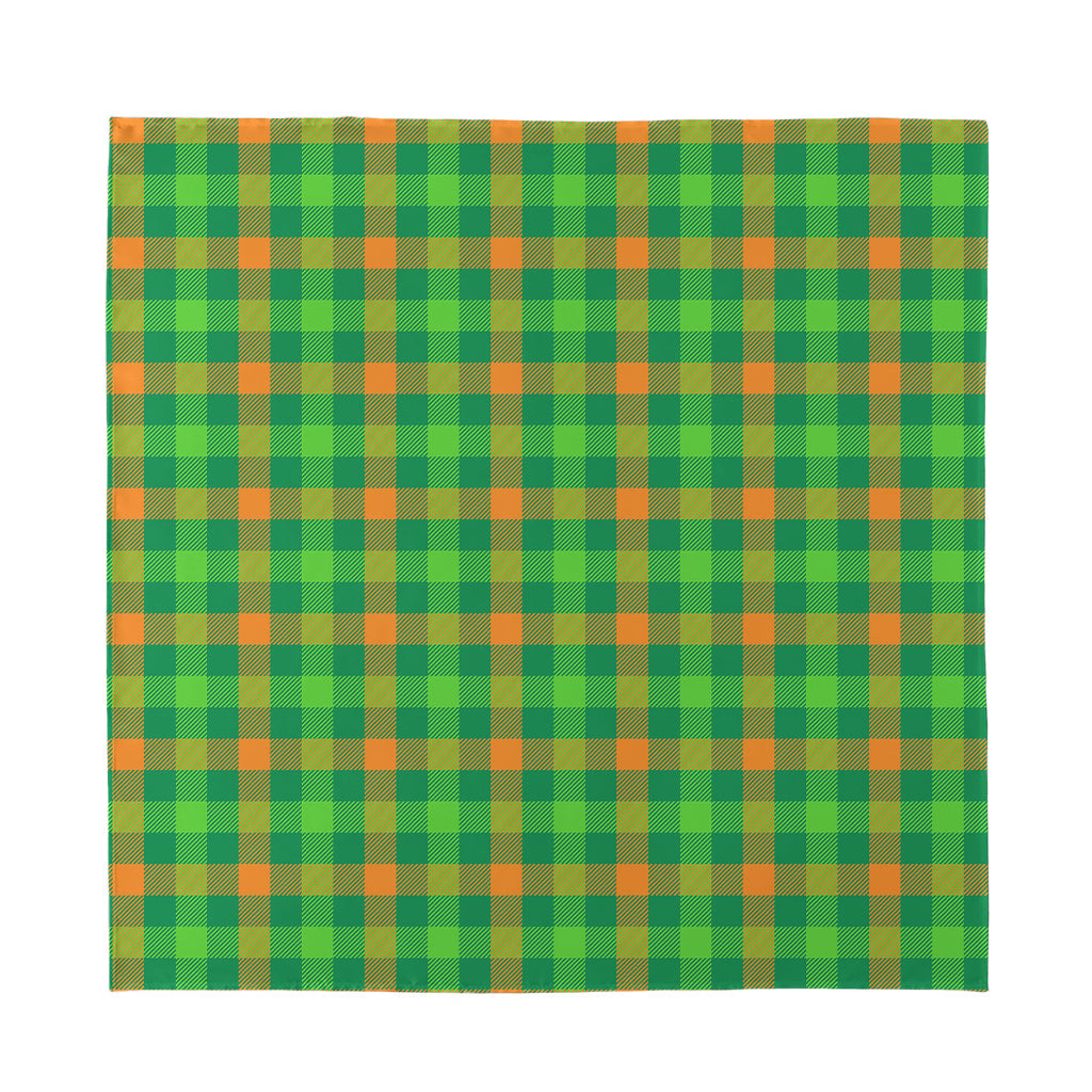 Irish Buffalo Check Pattern Print Silk Bandana