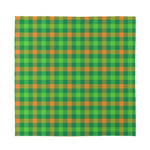 Irish Buffalo Check Pattern Print Silk Bandana