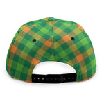 Irish Buffalo Check Pattern Print Snapback Cap