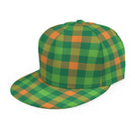 Irish Buffalo Check Pattern Print Snapback Cap