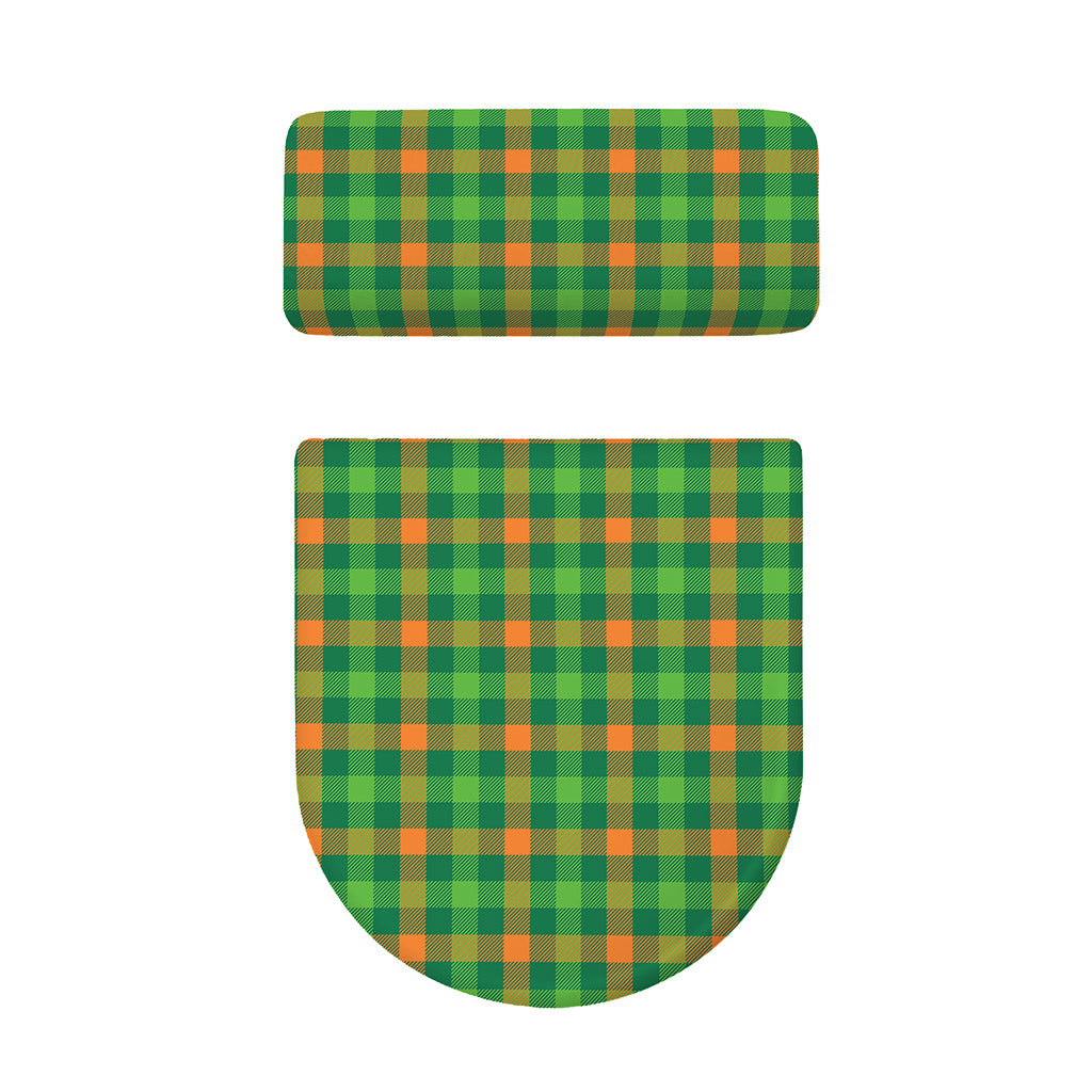 Irish Buffalo Check Pattern Print Toilet Lid And Tank Cover Set