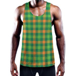 Irish Buffalo Check Pattern Print Training Tank Top