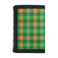 Irish Buffalo Check Pattern Print Trifold Wallet