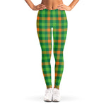 Irish Buffalo Check Pattern Print Women's Leggings