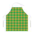 Irish Buffalo Plaid Pattern Print Adjustable Apron