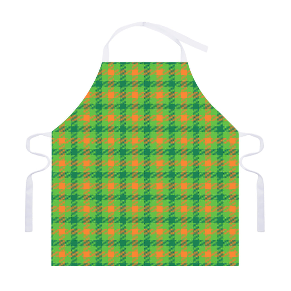 Irish Buffalo Plaid Pattern Print Adjustable Apron