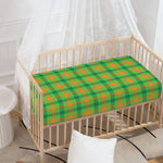 Irish Buffalo Plaid Pattern Print Baby Crib Sheet
