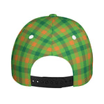 Irish Buffalo Plaid Pattern Print Baseball Cap