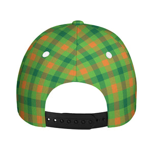 Irish Buffalo Plaid Pattern Print Baseball Cap