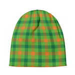 Irish Buffalo Plaid Pattern Print Beanie