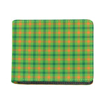 Irish Buffalo Plaid Pattern Print Bifold Wallet