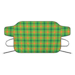 Irish Buffalo Plaid Pattern Print Car Windshield Snow Cover