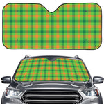 Irish Buffalo Plaid Pattern Print Car Windshield Sun Shade