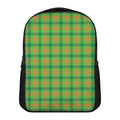 Irish Buffalo Plaid Pattern Print Casual Backpack