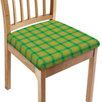 Irish Buffalo Plaid Pattern Print Chair Cushion Cover