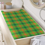 Irish Buffalo Plaid Pattern Print Changing Pad Cover