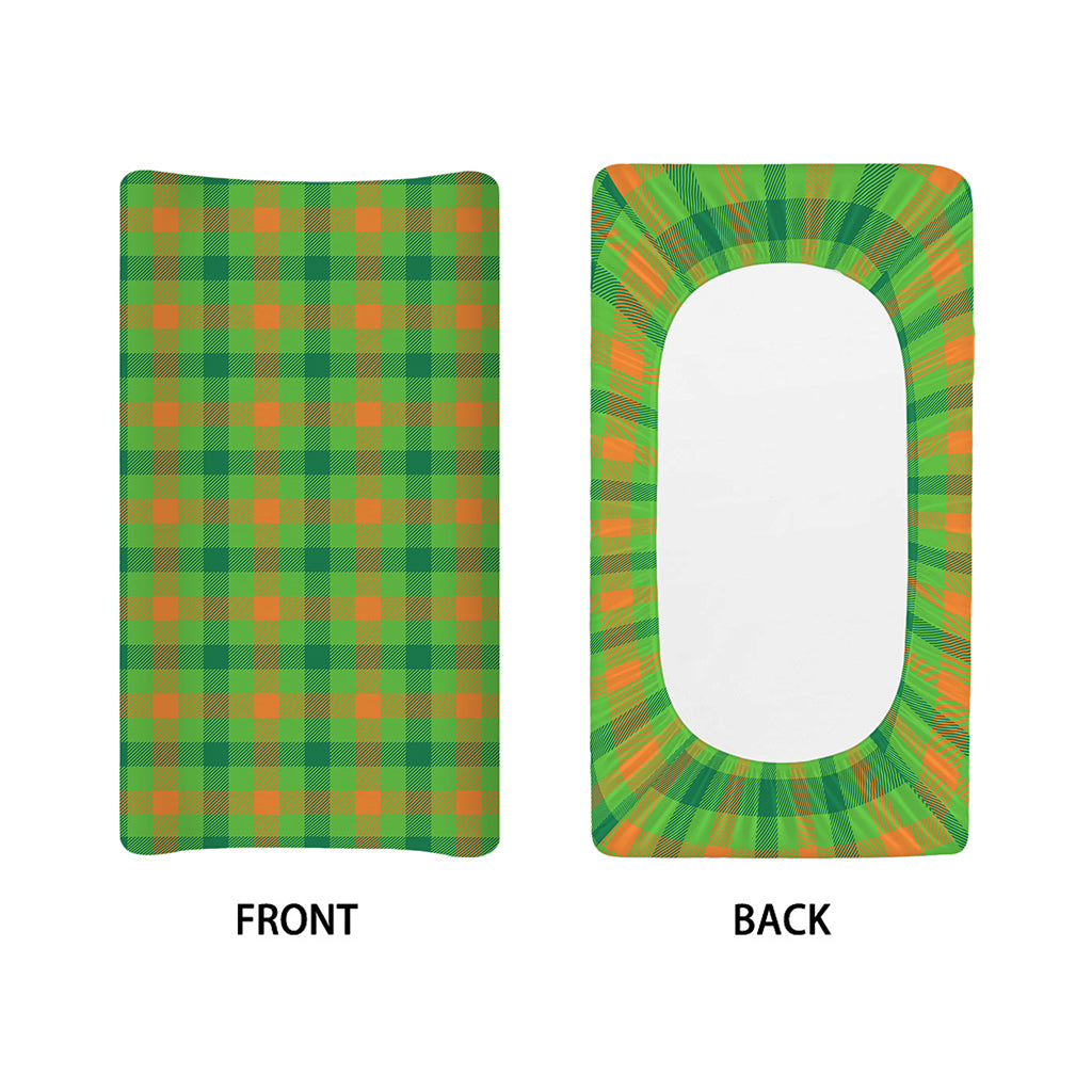 Irish Buffalo Plaid Pattern Print Changing Pad Cover