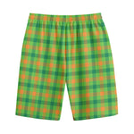 Irish Buffalo Plaid Pattern Print Cotton Shorts