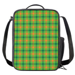 Irish Buffalo Plaid Pattern Print Crossbody Lunch Bag
