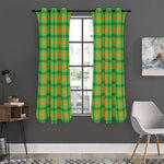 Irish Buffalo Plaid Pattern Print Curtain