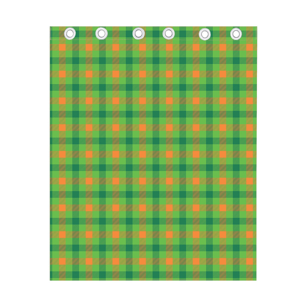 Irish Buffalo Plaid Pattern Print Curtain