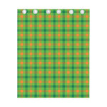 Irish Buffalo Plaid Pattern Print Curtain