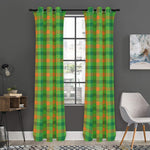 Irish Buffalo Plaid Pattern Print Curtain