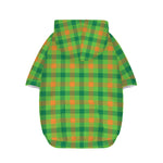 Irish Buffalo Plaid Pattern Print Dog Zip Up Hoodie
