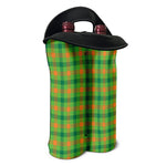 Irish Buffalo Plaid Pattern Print Double Neoprene Wine Tote