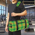 Irish Buffalo Plaid Pattern Print Gym Bag