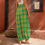 Irish Buffalo Plaid Pattern Print Harem Pants