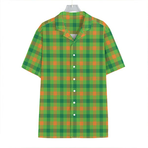 Irish Buffalo Plaid Pattern Print Hawaiian Shirt