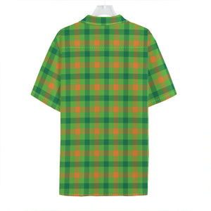 Irish Buffalo Plaid Pattern Print Hawaiian Shirt