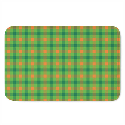 Irish Buffalo Plaid Pattern Print Indoor Door Mat