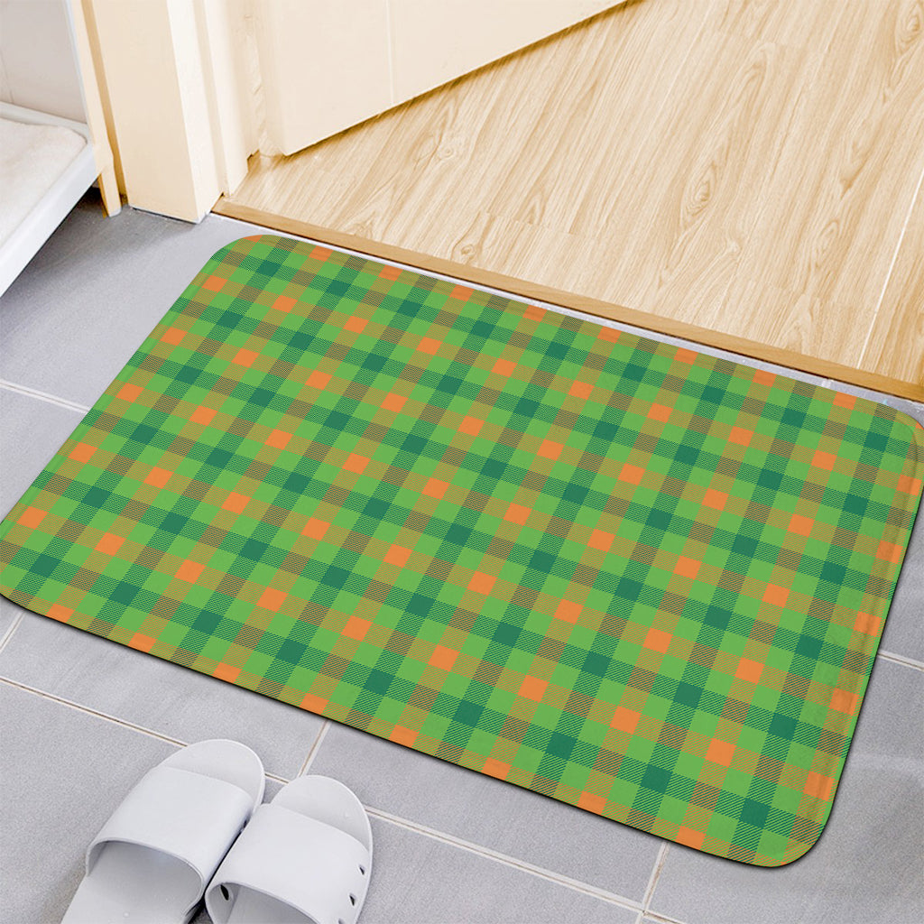 Irish Buffalo Plaid Pattern Print Indoor Door Mat