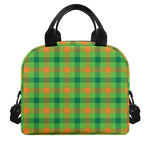 Irish Buffalo Plaid Pattern Print Insulated Lunch Bag