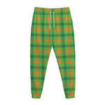 Irish Buffalo Plaid Pattern Print Jogger Pants