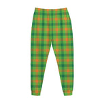 Irish Buffalo Plaid Pattern Print Jogger Pants