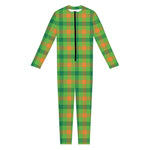 Irish Buffalo Plaid Pattern Print Jumpsuit