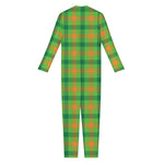 Irish Buffalo Plaid Pattern Print Jumpsuit