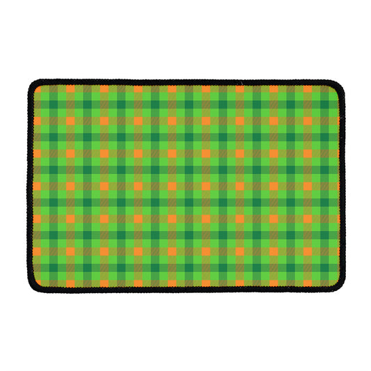 Irish Buffalo Plaid Pattern Print Kitchen Mat